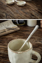 Rough Stone-Like Hand-crafted Mug w/Matching Available Spoons