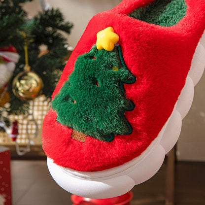 Cozy Christmas Tree Women's House Slippers