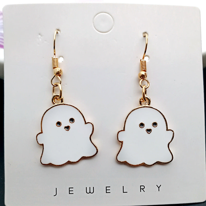 Adorable Dangling Ghost Earrings