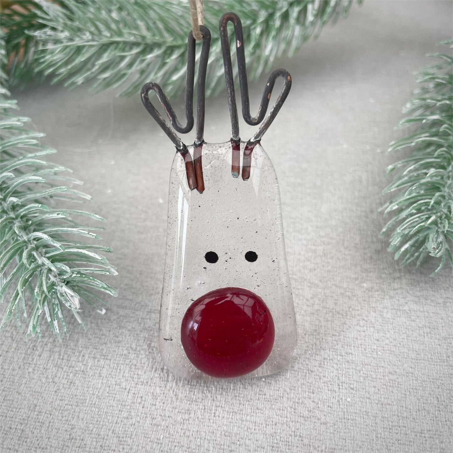 Glass Christmas Tree Decorative Ornament