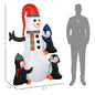 Snowman & Penguin Pals LED Inflatable