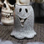 Halloween Ceramic White Ghost Candleholder