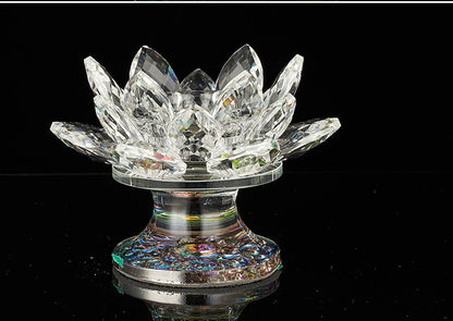 Breathtakingly Beautiful Crystal Lotus Lamp