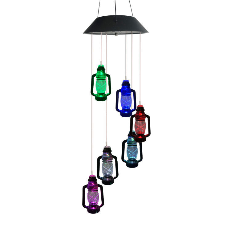 Solar-powered Color Changing Light String LED Wind Chime