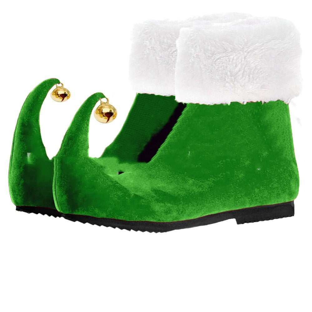 Jingle Elf Shoes – Red or Green Curled-Toe Christmas Boots
