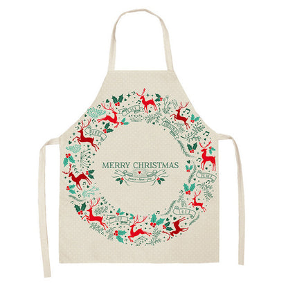 Christmas Series Cotton And Linen Aprons Variety