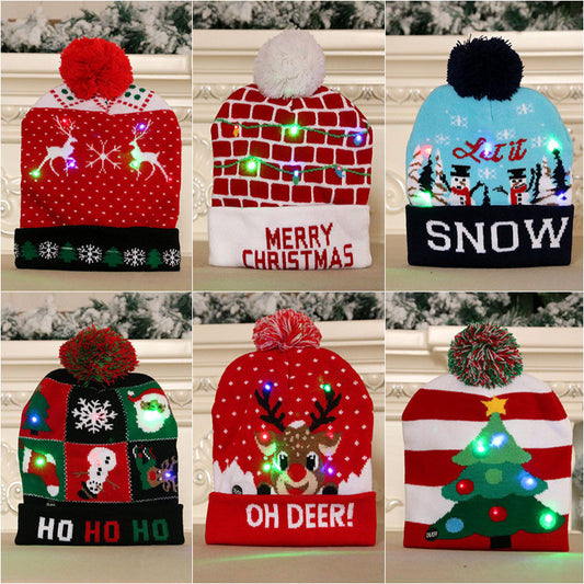 LED Light Up Knitted Beanie Hats