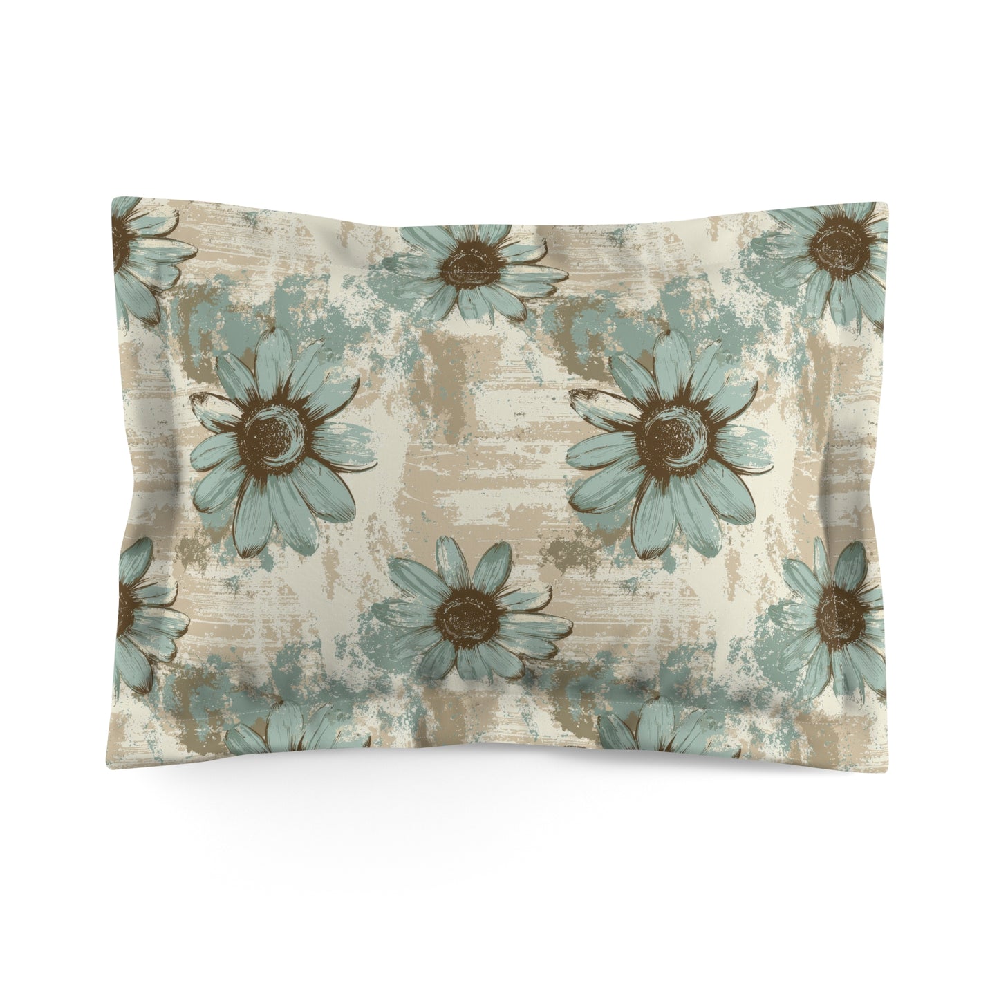 Rustic Teal Daisy Basic Bedding Set