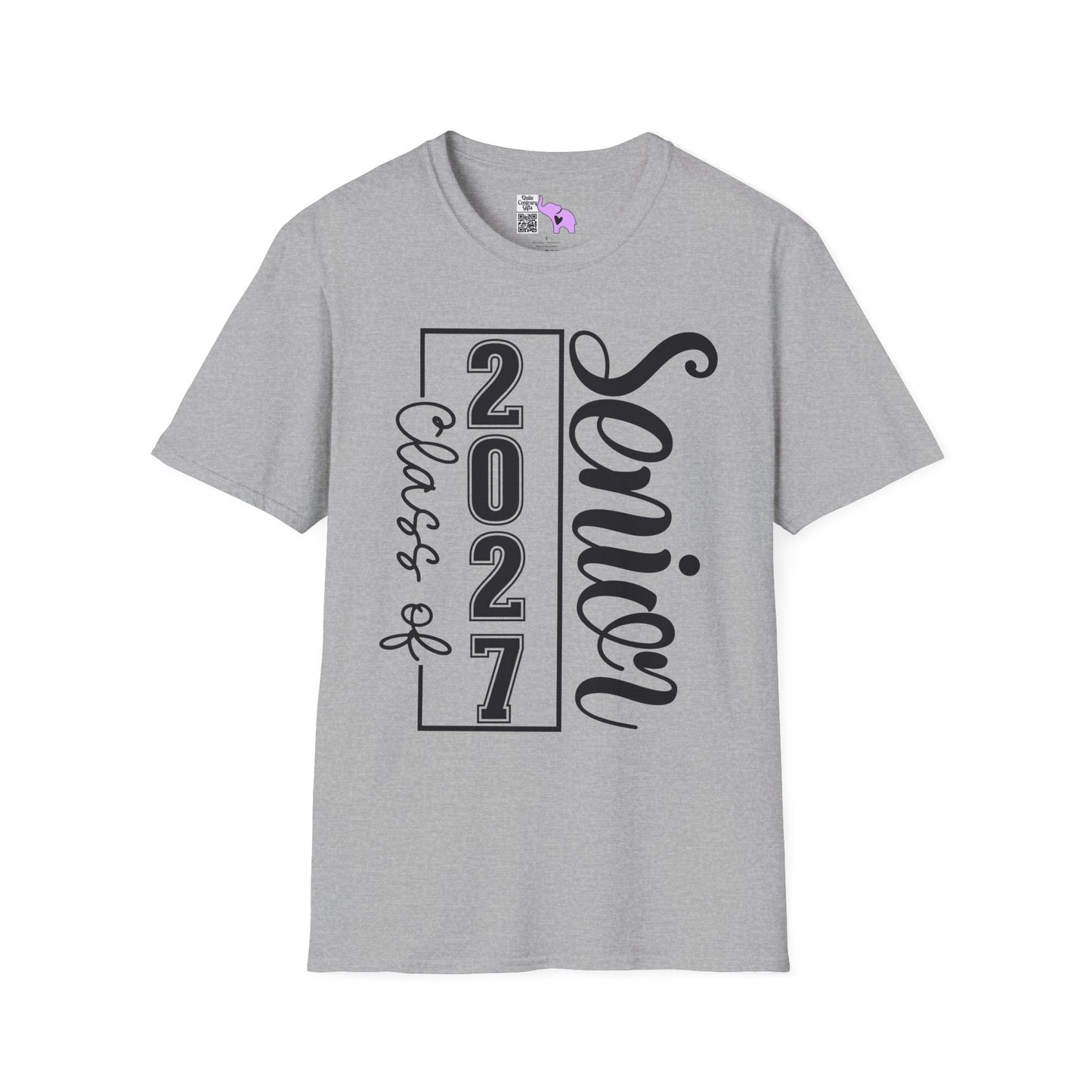 Vertical Class of 2027 Senior Adult T-shirt