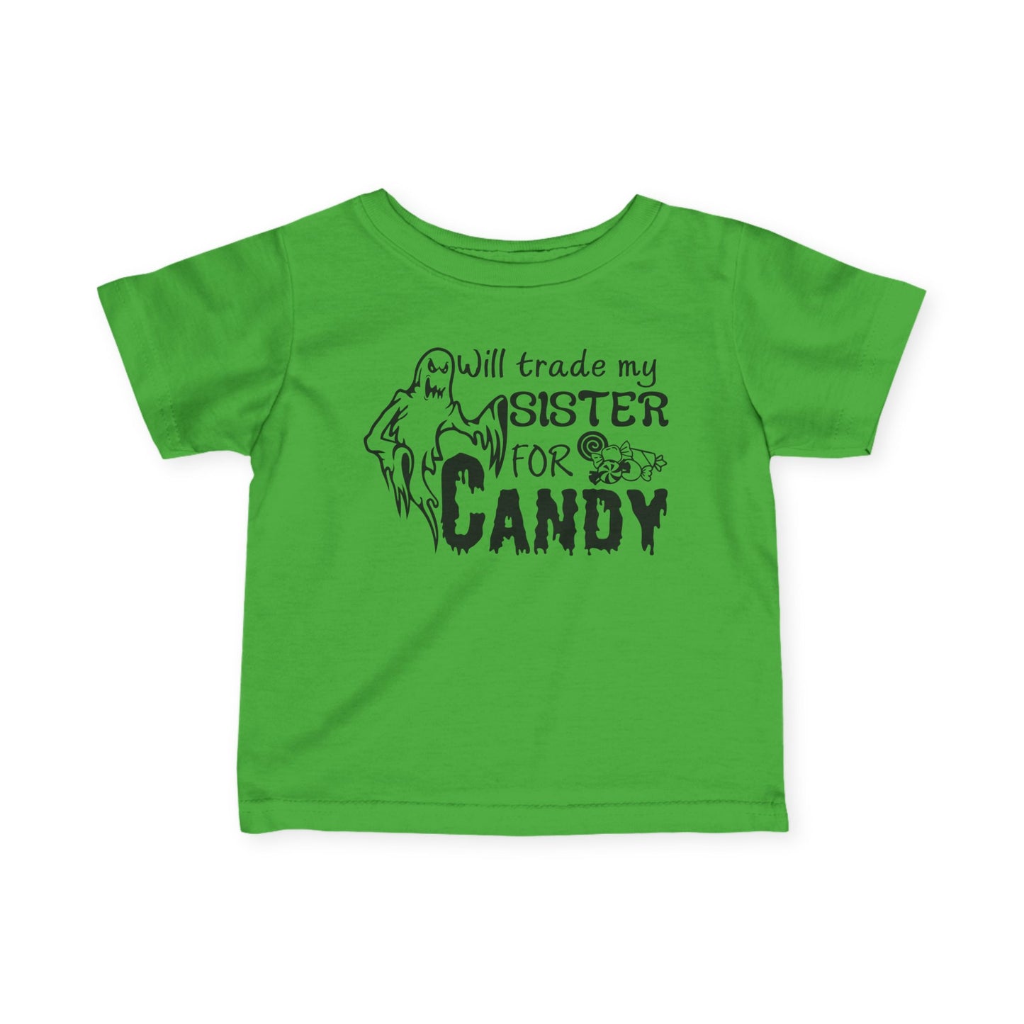 Will Trade My Sister for Candy (Ghost) Infant Soft T-Shirt