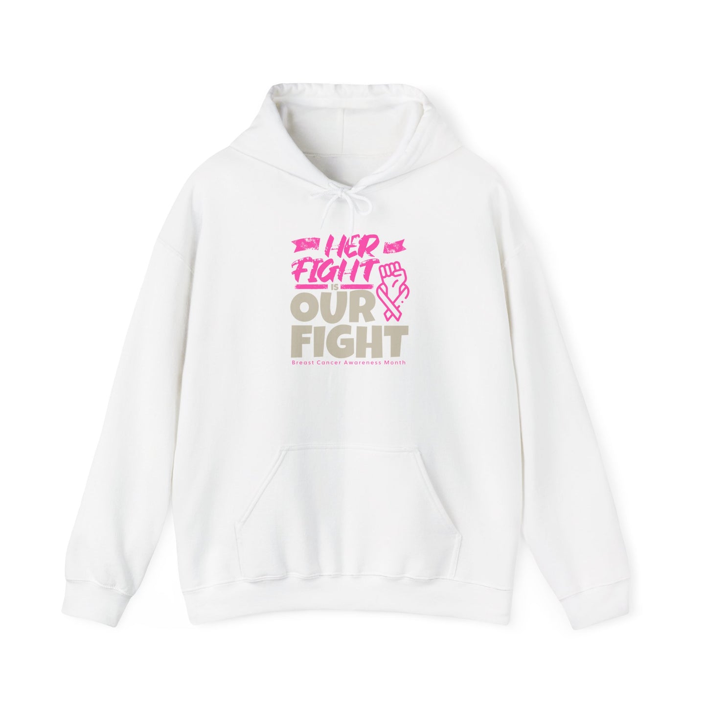 Her Fight is Our Fight Heavy Blend™ Hooded Sweatshirt