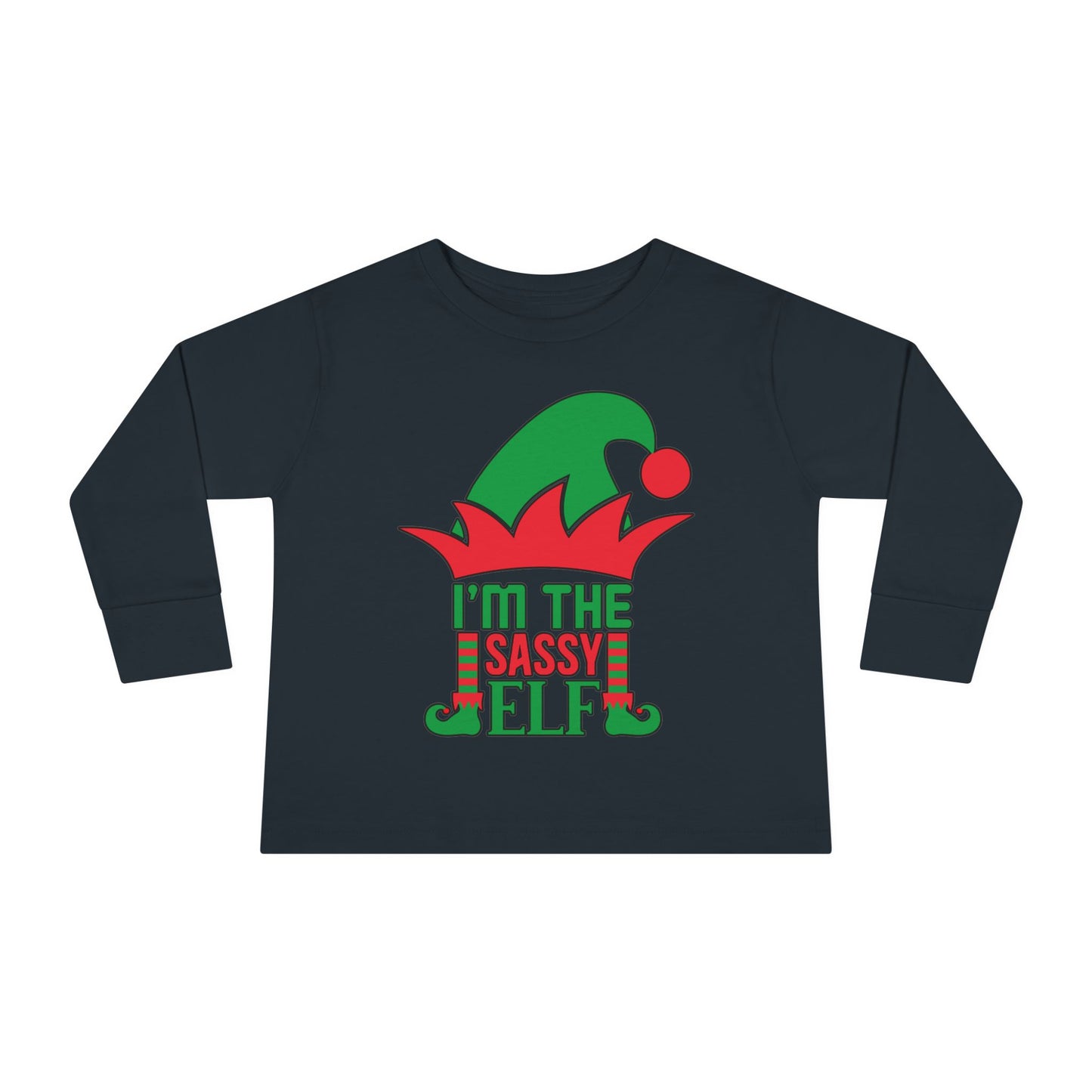 I'm The Sassy Elf Toddler Long Sleeve Tee