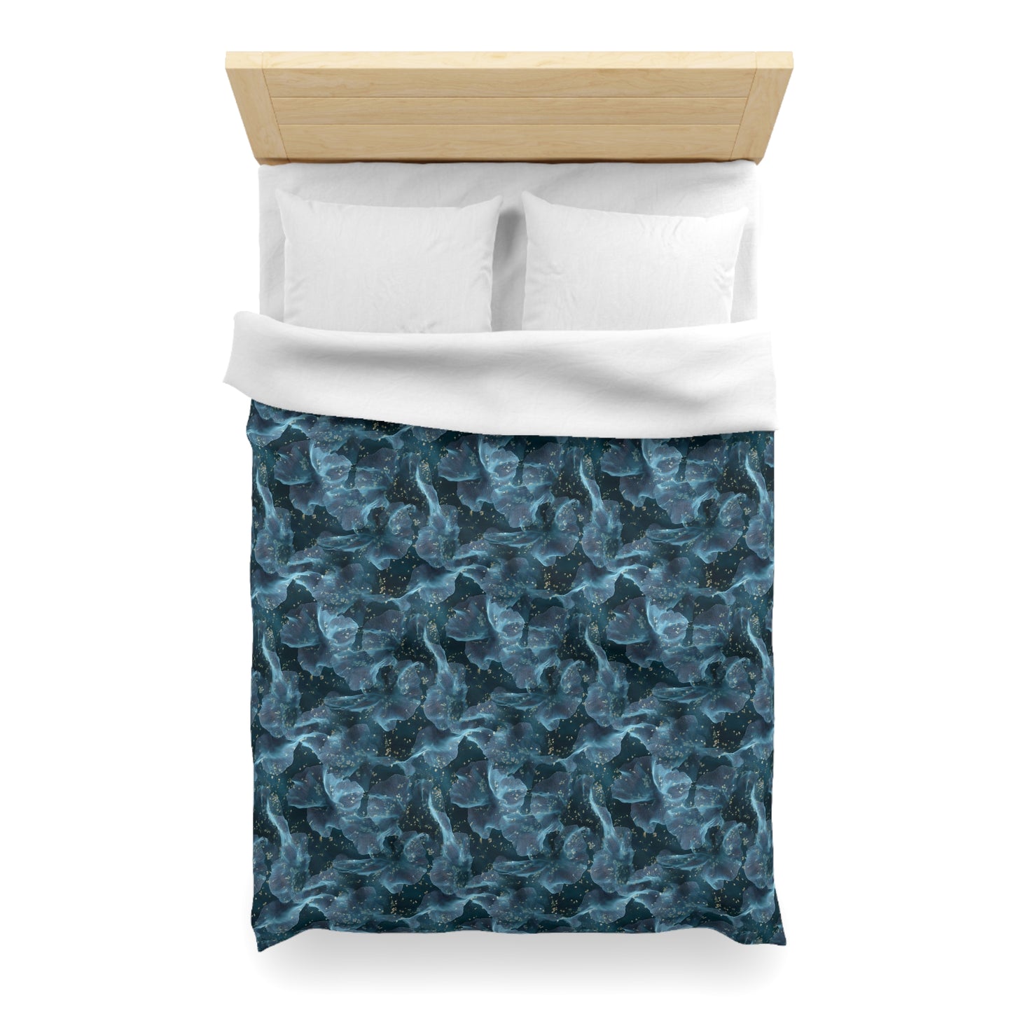 Midnight Sheer & Lace Microfiber Duvet Cover