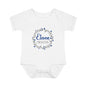 Blue Milestone Wreath Onesie-Eleven Months