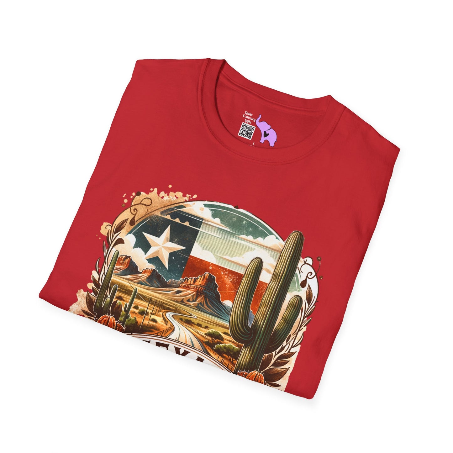 Texas Desert Roads 3 Adult Unisex Tshirt