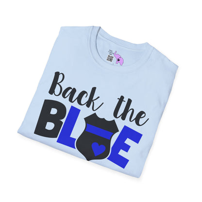 Back The Blue (Badge) Adult T-shirt