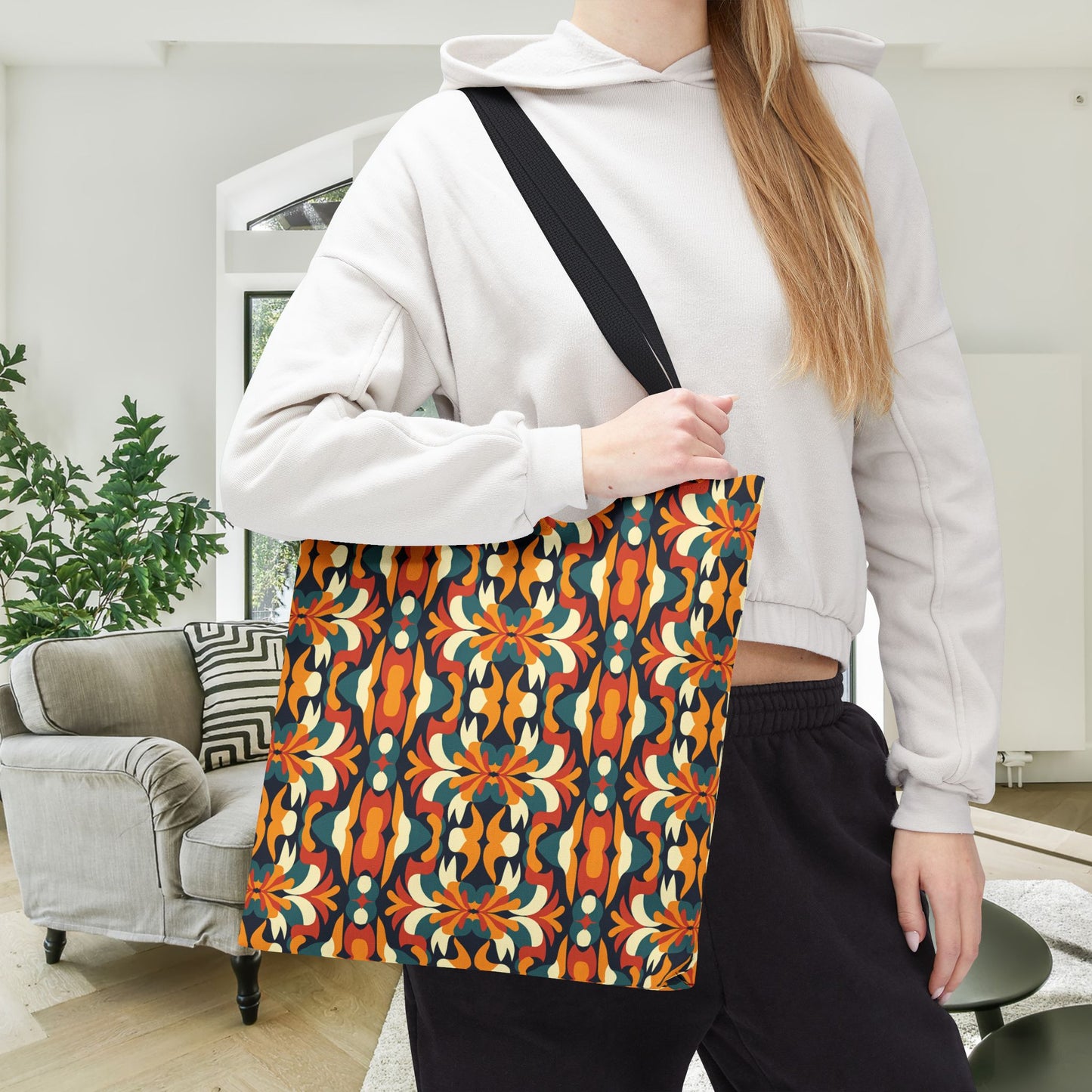 Autumn Kaleidoscope Canvas Tote Bag