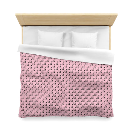 Siamese Charm – Pink Whisper Microfiber Duvet Cover