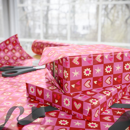 Valentine Toss Wrapping Paper