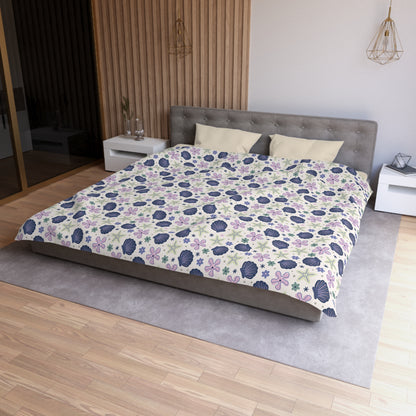 Shellflower Cove Microfiber Duvet Cover