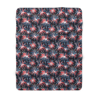 Rocket's Red Glare Sherpa Fleece Blanket