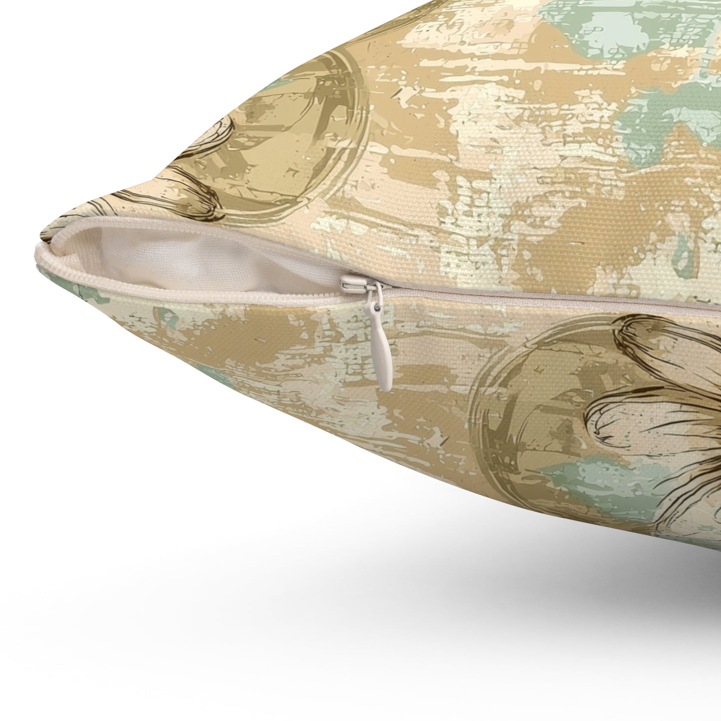 Worn Meadow Daisies Throw Pillow