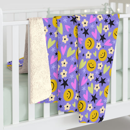 Happy Little Things Fleece Blanket
