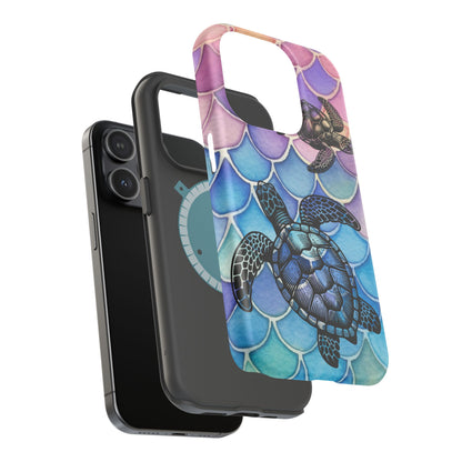 Sea Turtle Silhouette MagSafe® Compatible Tough Case for iPhone