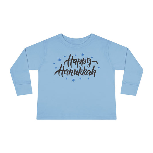Happy Hanukkah 3 Toddler Long Sleeve Tee