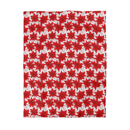 Christmas Blossom Sketch Microfiber Duvet Cover