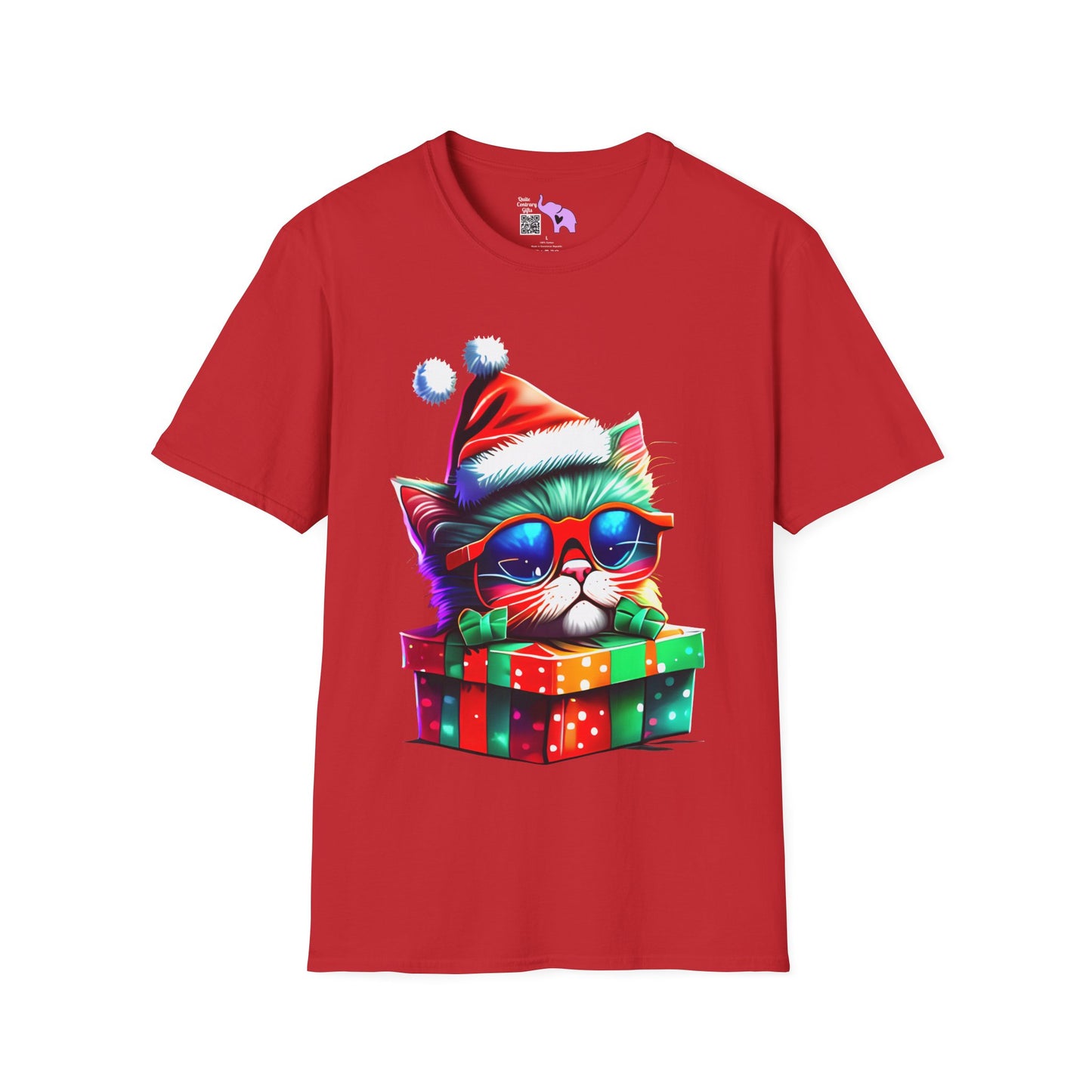 Christmas Kitten w/Gift T-shirt