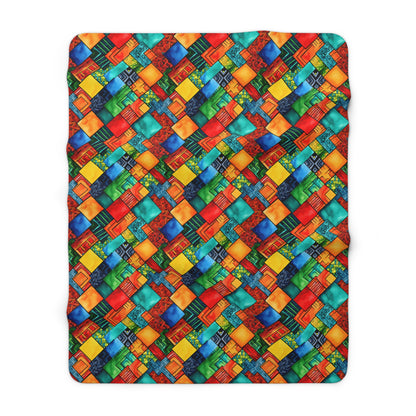Heritage Pulse Sherpa Fleece Blanket