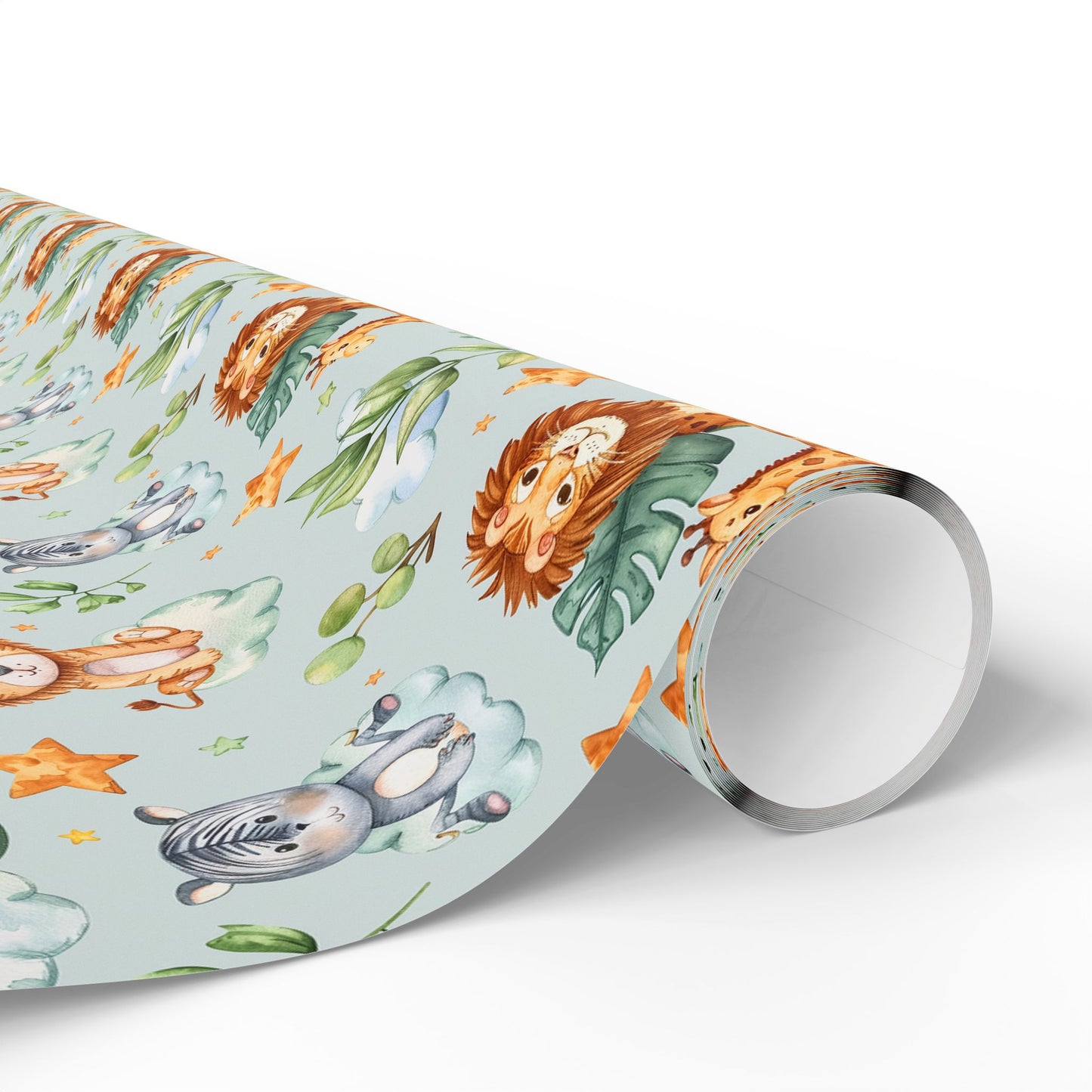 Cute Safari Animals Wrapping Paper