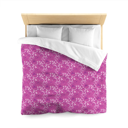 Blush Peony Garden Microfiber Duvet Cover