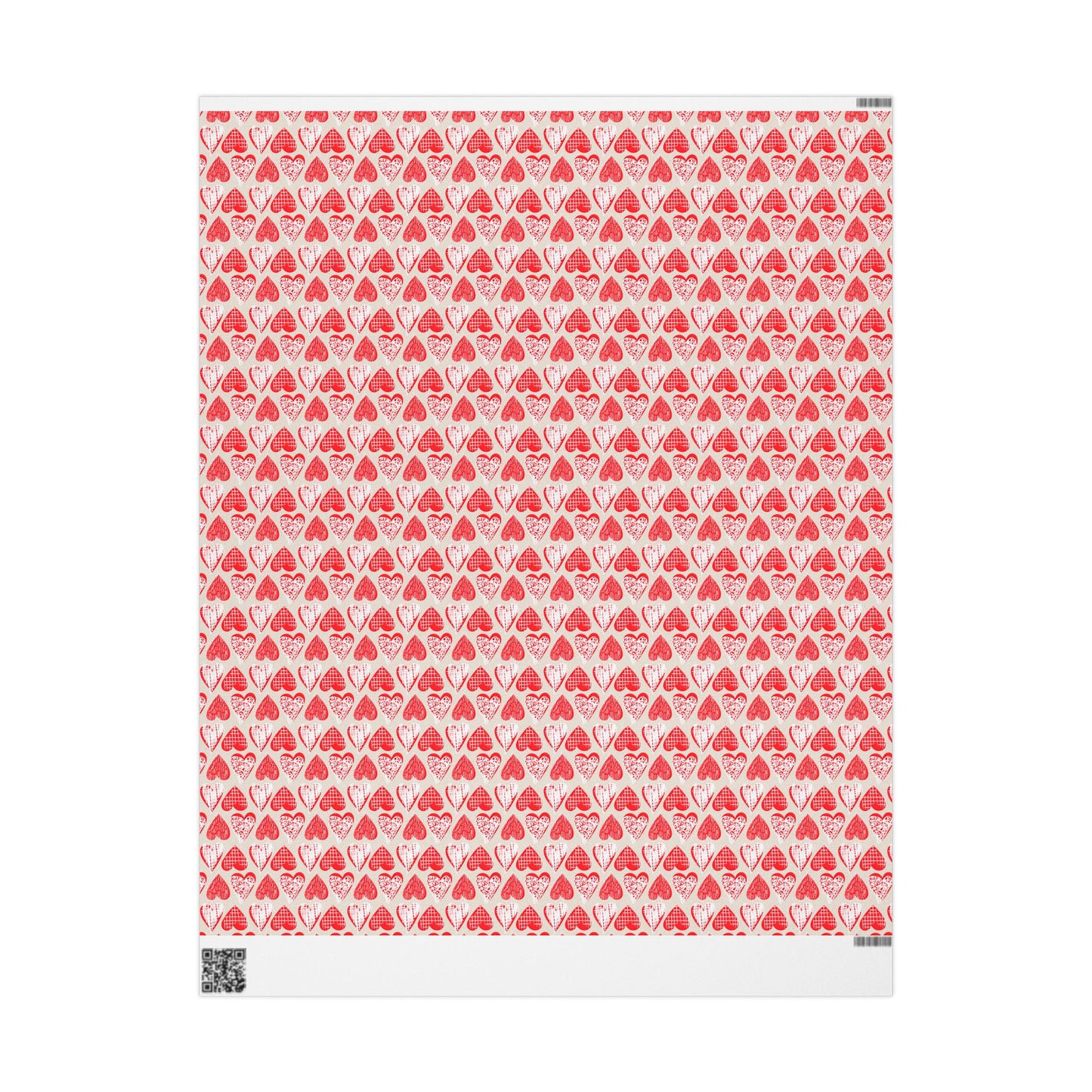 Doodle Hearts Wrapping Paper