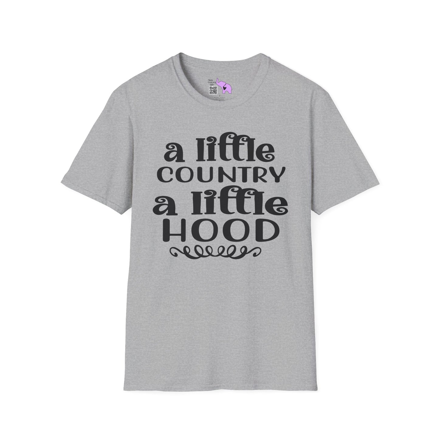 A Little Country A Little Hood Adult T-shirt