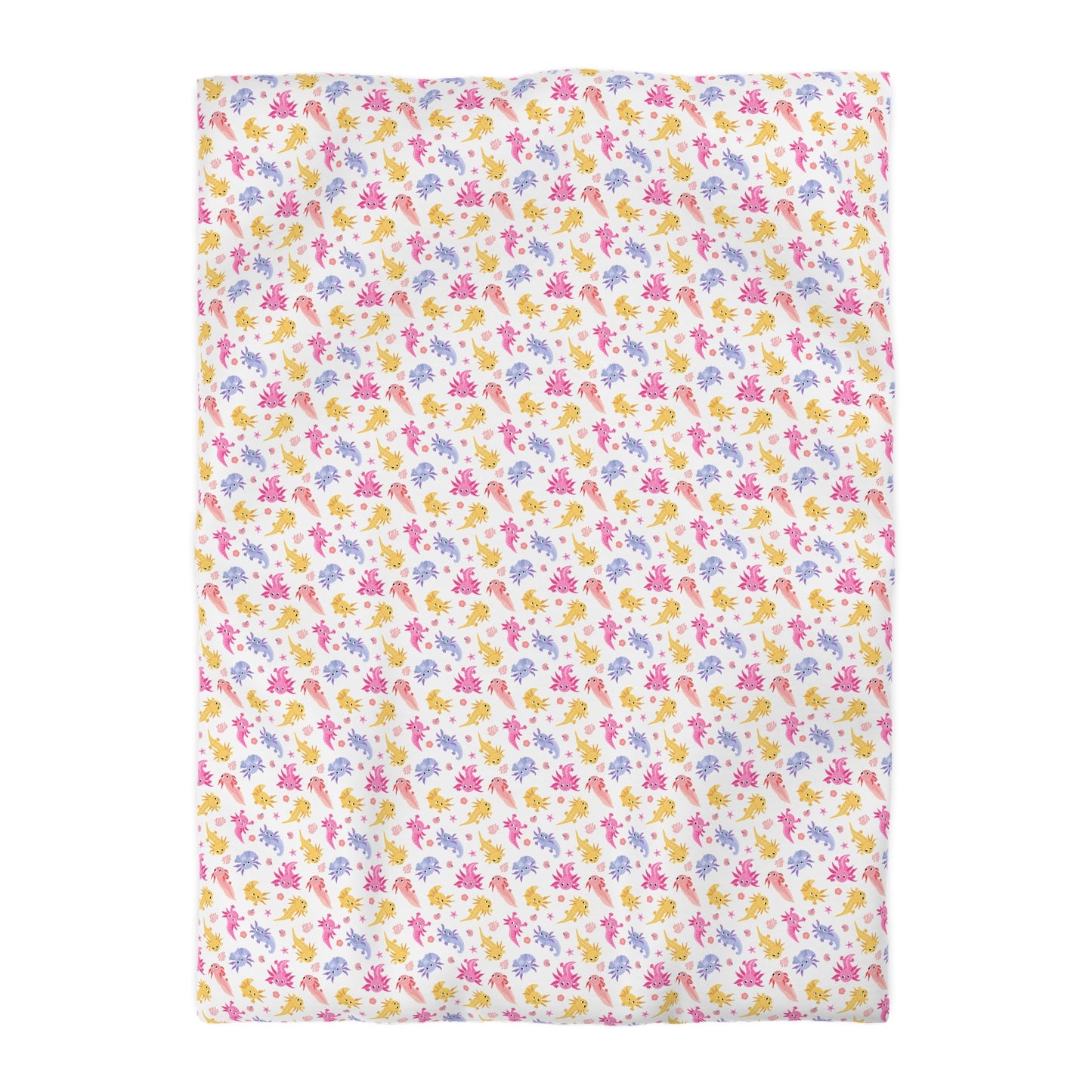 Axolotl Whimsy Microfiber Duvet Cover