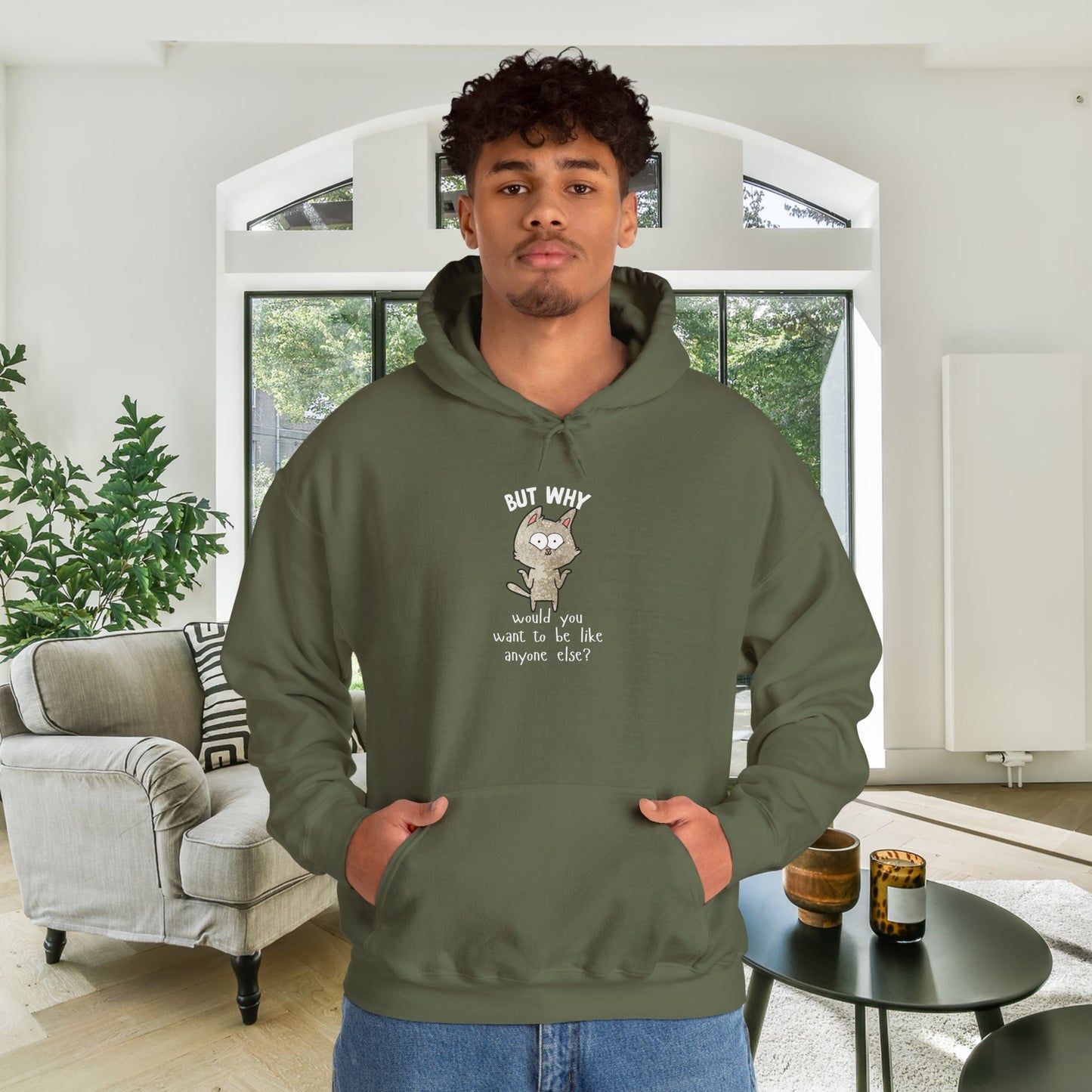 But Why Would You Want to be Like Anyone Else? Heavy Blend™ Hooded Sweatshirt