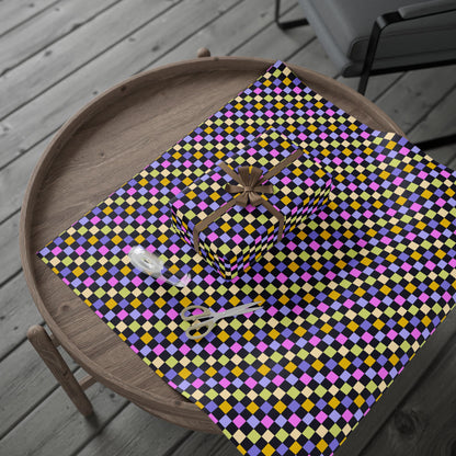 Joyful Checkerboard Gift Wrap
