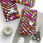Warped Red Checkered Wrapping Paper