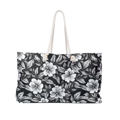 Monochrome Paradise Bloom Weekender Bag