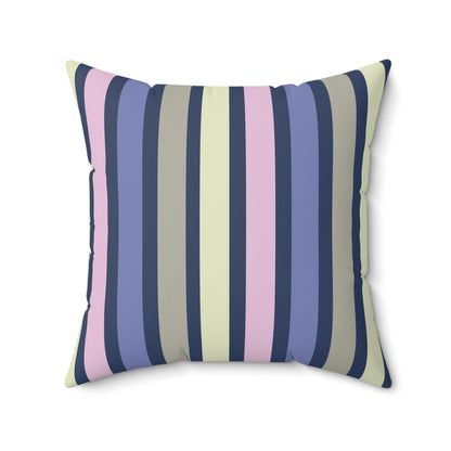 Earthy Stripes Throw Pillow