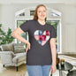 Patchwork Quilt Heart Adult T-shirt