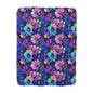 Watercolor Daisies Sherpa Fleece Blanket