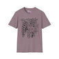 Floral Ribcage Adult T-shirt