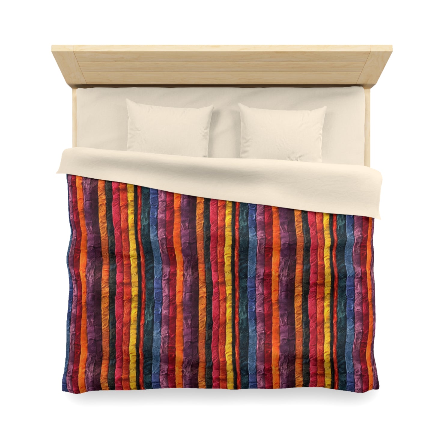 Vertical Vibes Microfiber Duvet Cover