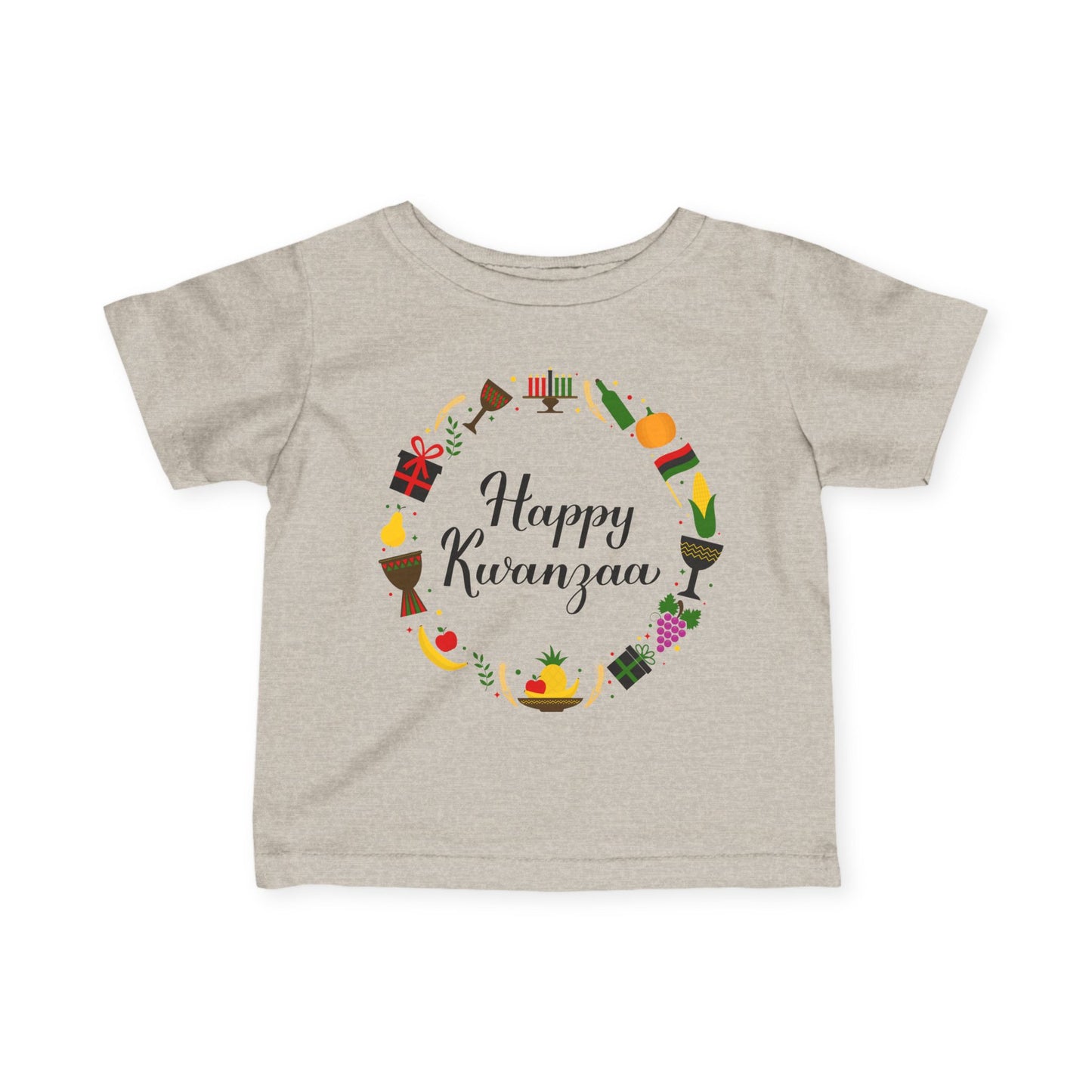 Happy Kwanzaa Wreath Infant Soft T-Shirt