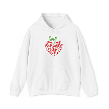 Teacher Heart 1 Heavy Blend™ Hooded Sweatshirt