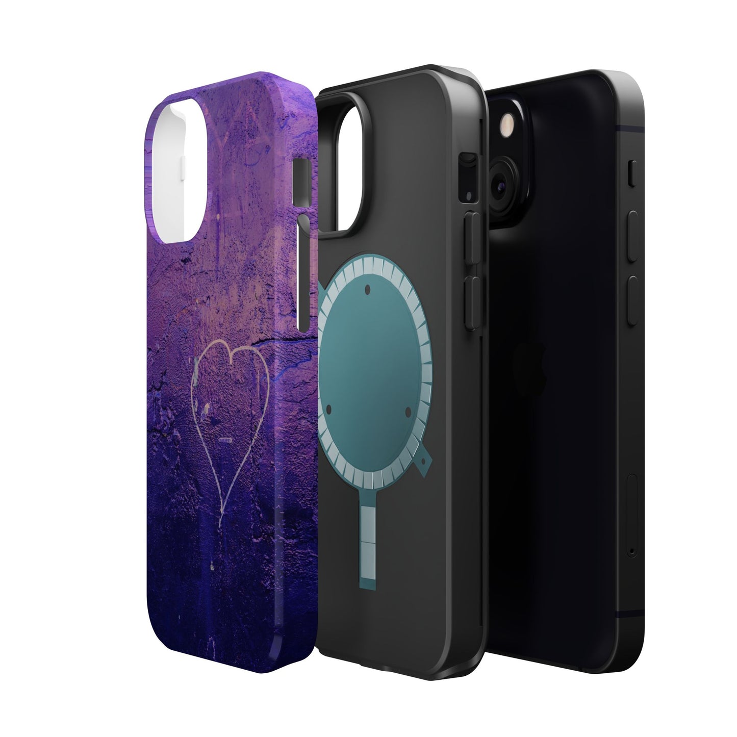 Purple Heart Wall MagSafe® Compatible Tough Case for iPhone