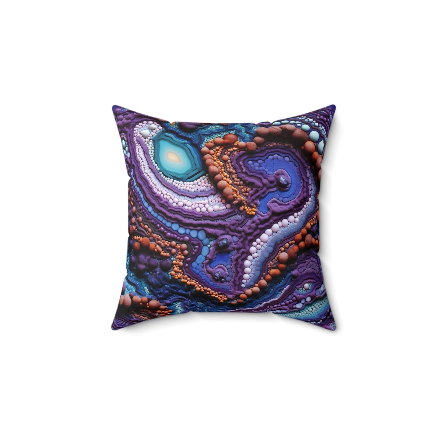 Living Stone Veins Throw Pillow